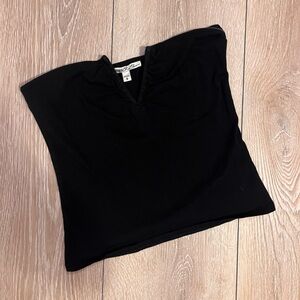 Black express tube top in size S